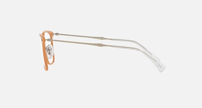 RB7086 OPTICS Polarized Eyeglasses with Light Brown and Clear (49