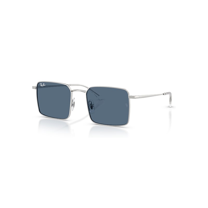 Ray - Ban Unisex Blue Ray - Ban Rb3782 003/80 Sunglasses Metal Silver Squared Normal - Image 4