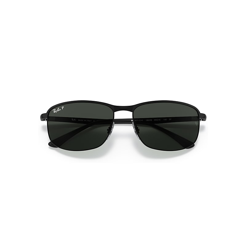 Ray-Ban Rb3671 Polarized+ Lenses Sunglasses Black Frame Grey Lenses Polarized 60-16