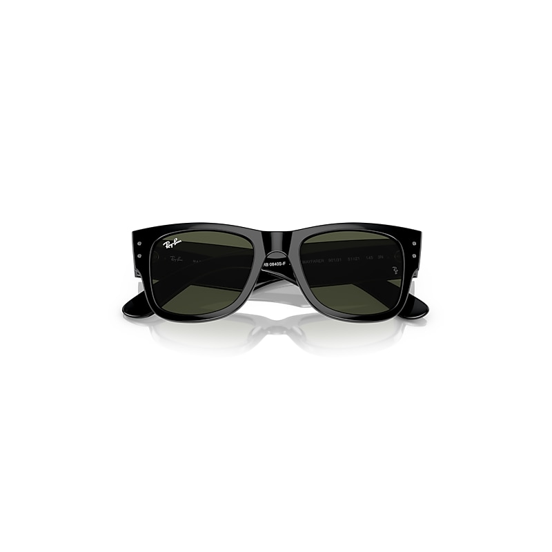 MEGA WAYFARER Sunglasses in Black and Green (52-21) - RB0840SF