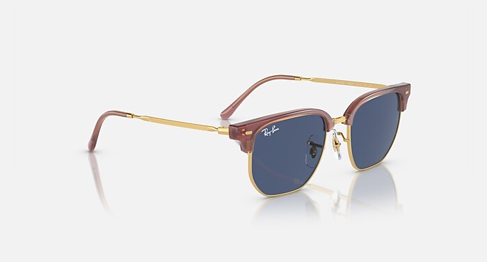 Óculos de Sol NEW CLUBMASTER KIDS em Rosa-opala com dourado e Azul