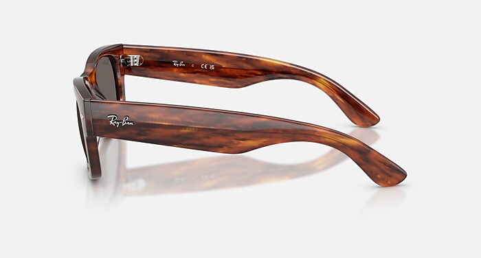 MEGA WAYFARER II Sunglasses in Striped Havana and Dark Grey