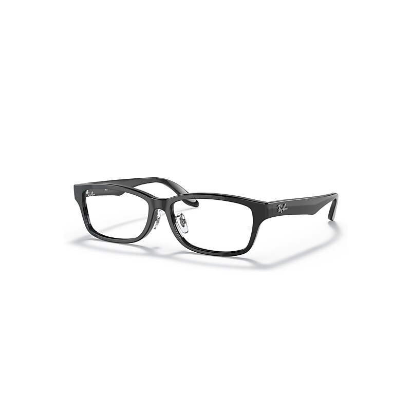 Ray-Ban Eyeglasses Unisex Rb5408 Optics - Black Frame Clear Lenses Polarized 57-15