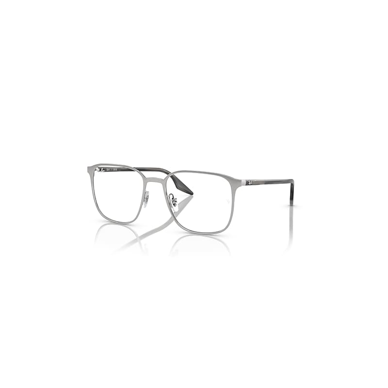 Ray-Ban Eyeglasses Unisex Rb6512 Optics - Striped Grey Frame Clear Lenses Polarized 54-19