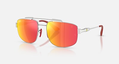 RB3789M SCUDERIA FERRARI COLLECTION サングラス シルバー と グレー