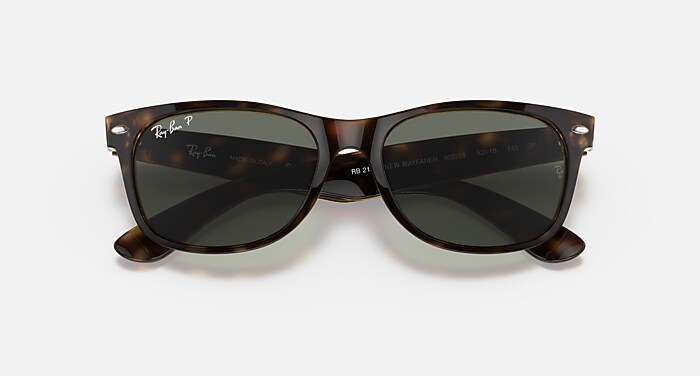 NEW WAYFARER CLASSIC Polarizada Óculos de Sol em Tartaruga e G-15