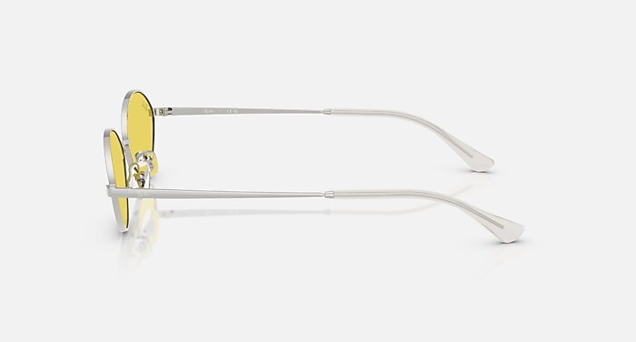 KAI BIO-BASED Sunglasses in Silver and Yellow Mirror Flash Gold
