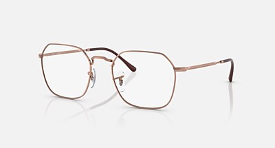 JIM OPTICS メガネ シルバー と クリア (53-20) - RB3694V
