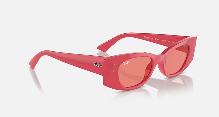 レイバン公式ストア】 Ray-Ban® KAT BIO-BASED サングラス | レッド