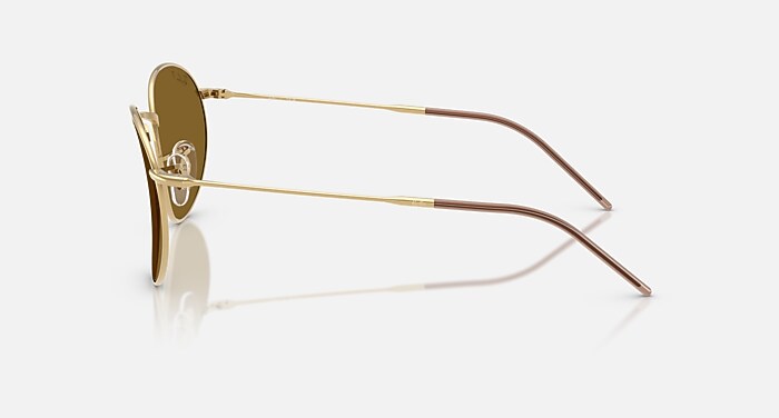 Ray-Ban レイバン ゴールドと茶色が良いバランスです！ レイバン公式ストア】 Ray-Ban® ROUND REVERSE サングラス | アリスタ