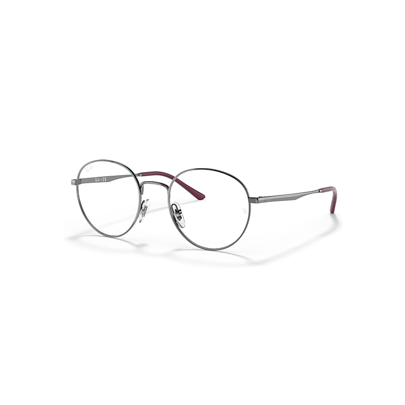 Ray - Ban Unisex Transparent Ray - Ban Rx3681v 2502 Optical Frames Metal Grey Pantos Normal - Image 4