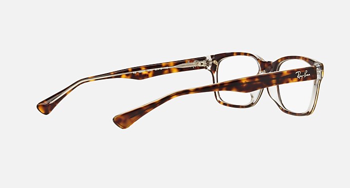 RB5286F Eyeglasses with Tortoise and Clear (53-18) - RB5286F | Ray