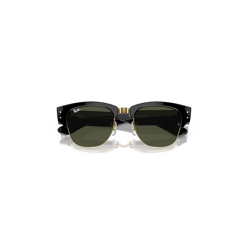 MEGA CLUBMASTER Sunglasses in Black On Gold and G-15 Green (50-21 MEGA CLUBMASTER Sunglasses in Black On Gold and G-15 Green (50-21