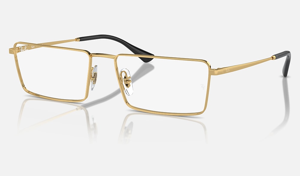 EMY OPTICS Eyeglasses with Arista Gold and Clear (58-17) - RB6541