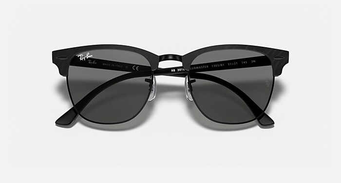CLUBMASTER MARBLE Sunglasses in Black and Dark Grey - RB3016 | Ray
