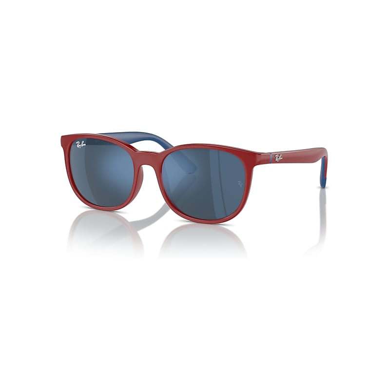 Ray-Ban Sunglasses Kids  Kids Bio-Based - Red On Blue Frame Blue Lenses 49-16, RB9079S