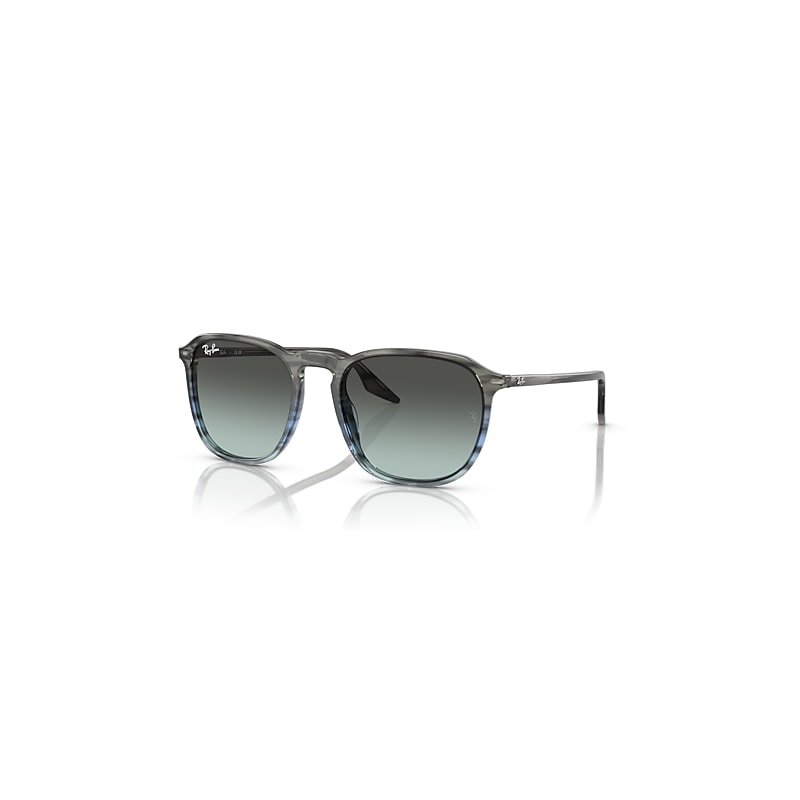 Ray - Ban Unisex Blue Ray - Ban Rb2203 1391Gk Sunglasses Acetate Squared Normal Shaded - Image 5