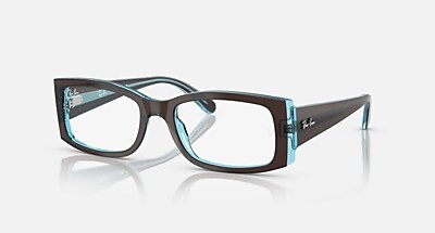 MIRIAM OPTICS Eyeglasses with Light Havana On Multicolor and Clear