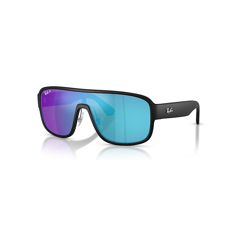Ray - Ban Unisex Black Ray - Ban Rb2229 901Sa1 Sunglasses Acetate Squared Polarized - Image 3
