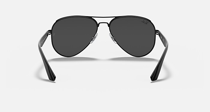 RB3523 Sunglasses in Black and Grey Mirror Silver (59-17) - RB3523