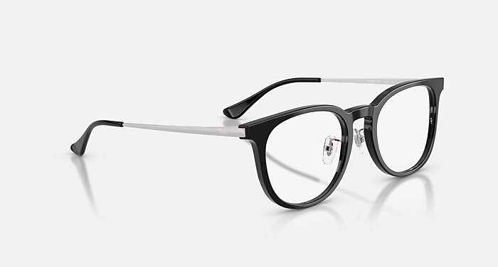5/21発売国内モデルRay-Ban  クリアレンズ RB5453D OPTICS メガネ ブラック と クリア (52-20) - RB5453D