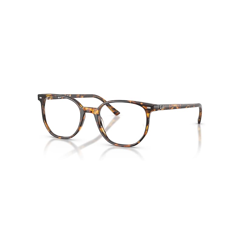 Ray-Ban Eyeglasses Unisex Elliot Optics - Havana Brown Frame Transparent Lenses Polarized 48-19