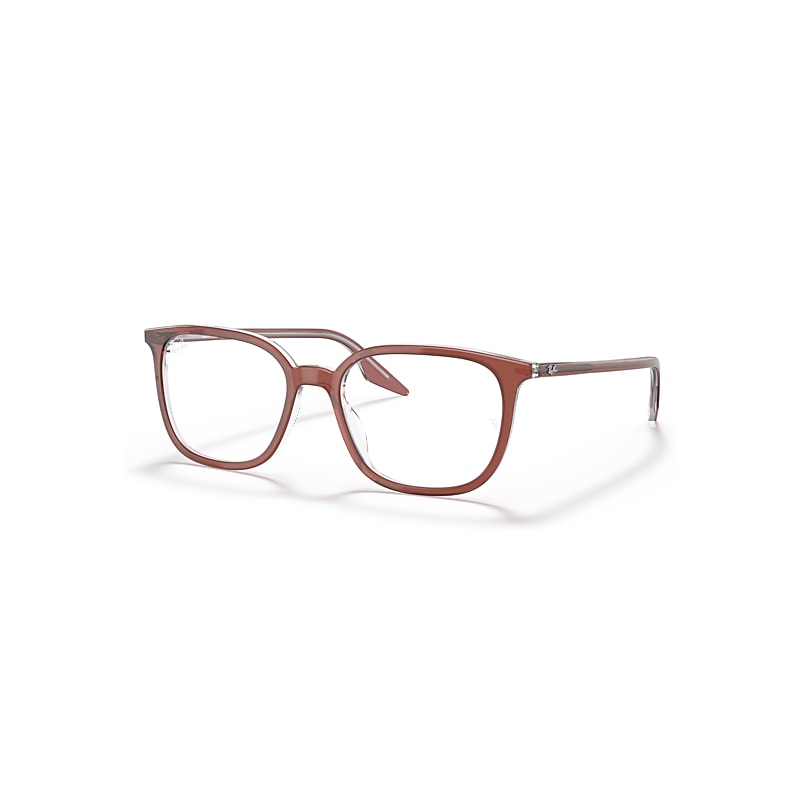 Ray-Ban Eyeglasses  Rb5362 Optics - Brown Frame Clear Lenses Polarized 54-18, RB5406