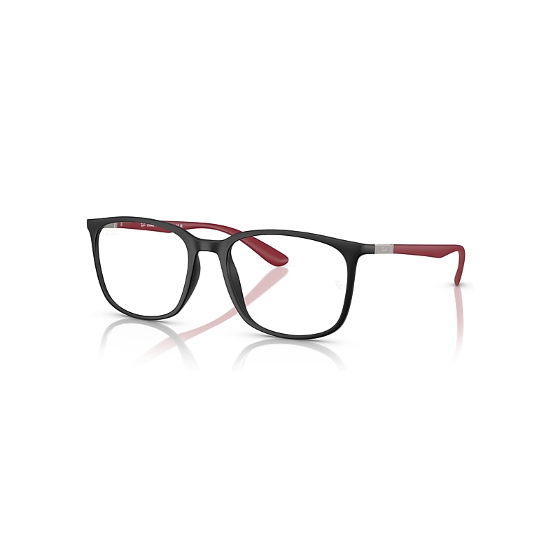 Ray-Ban Eyeglasses Unisex Rb7199 Optics Liteforce - Sand Red Frame Clear Lenses Polarized 52-18