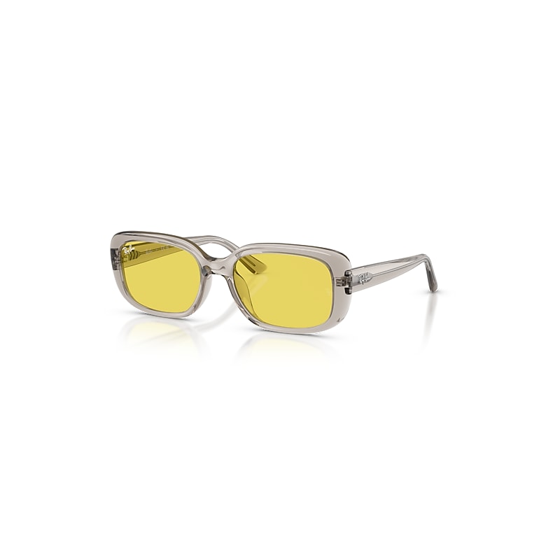 Ray-Ban Sunglasses   Bio-Based - Transparent Light Beige Frame Yellow Lenses 56-18, RB4421D