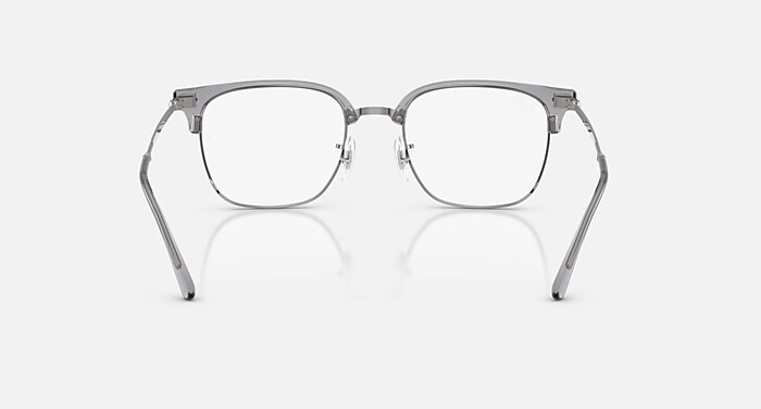 NEW CLUBMASTER OPTICS Eyeglasses with Grey On Gunmetal and Clear