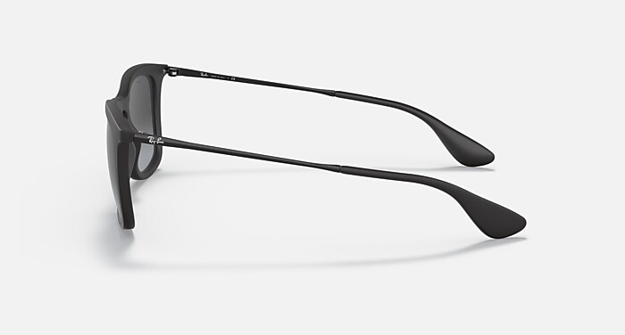 Rb4221 Sunglasses in Rubber Black Frame and Grey Gradient Lenses