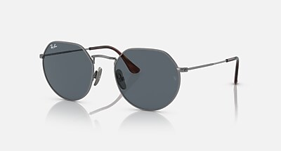 JACK TITANIUM Polarized Sunglasses in Silver and Black Polarized