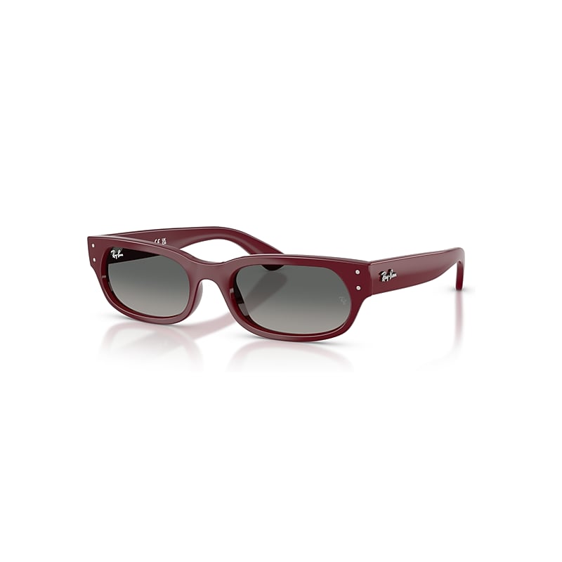 Ray - Ban Unisex Red/Grey Rb2236 689971 Sunglasses Acetate Geometric Normal Nuanced - Image 3