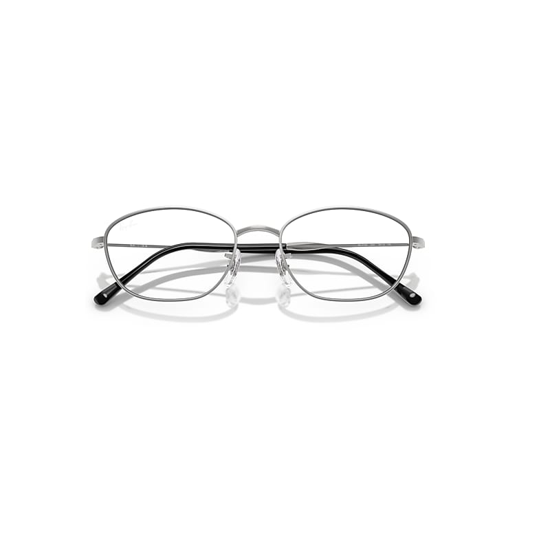 Ray-Ban Rb3749v Optics Optical Silver Frame Clear Lenses Polarized 53-18