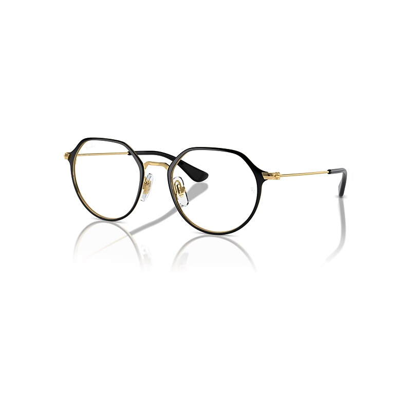 Ray-Ban Eyeglasses Kids Jack Optics Kids - Gold Frame Clear Lenses Polarized 47-18, RB1058