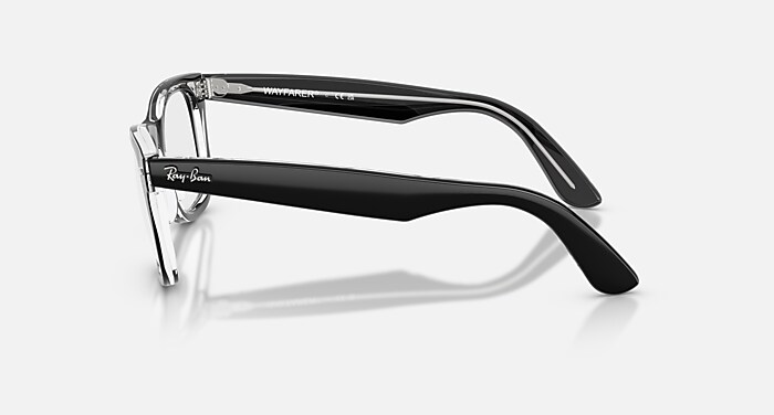 WAYFARER EASE OPTICS Eyeglasses with Black On Transparent and