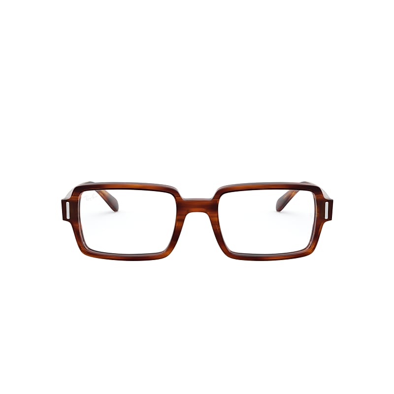 Ray-Ban Benji Optics Eyeglasses Striped Havana Frame Clear Lenses 52-20