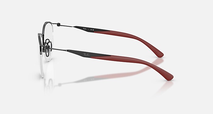 RB7553 OPTICS メガネ ブラック と クリア (52-20) - RB7553