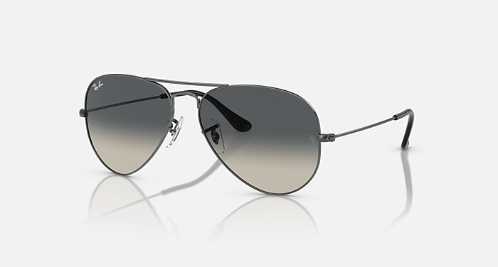 AVIATOR GRADIENT Óculos de Sol em Chumbo e Cinza (55-14) - RB3025