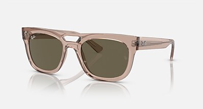 PHIL BIO-BASED Sunglasses in Transparent Orange and Blue/Grey (54