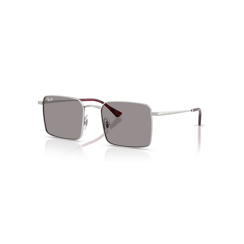 Ray-Ban Unisex Sunglass Idan Bio-Based - Frame color: Silver, Lens color: Grey - Image 6