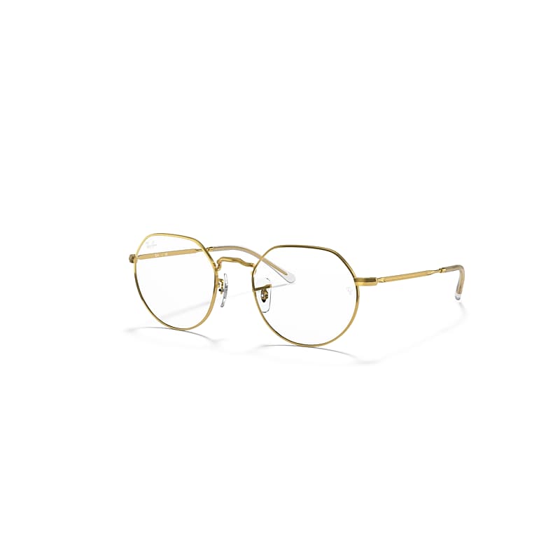 Ray-Ban Jack Optics  - Monture Or Brillant Verres Incolore 51-20
