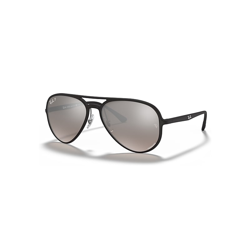 Ray-Ban Sunglasses Rb4320 Polarized+ Lenses - Black Frame Silver Lenses Polarized 58-16, RB4320CH - Image 1