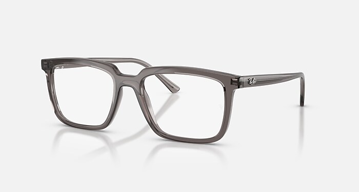 ALAIN OPTICS Eyeglasses with Transparent Grey and Clear (52-18