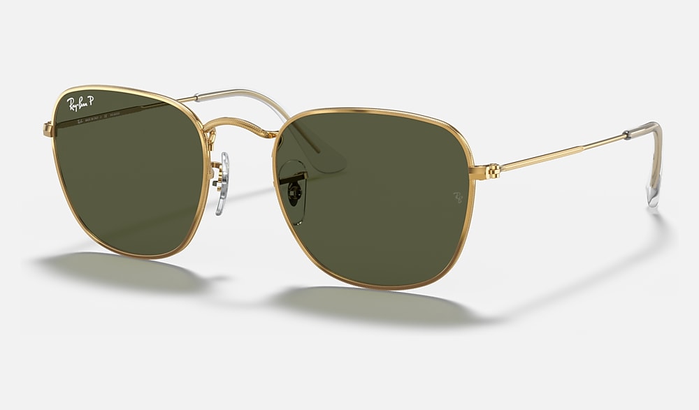 【良品】Ray-Ban レイバン サングラス ゴールドフレーム グリーンレンズ レイバン公式ストア】 Ray-Ban® FRANK サングラス | ゴールド X G-15