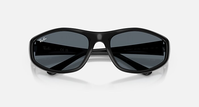 Ray-Ban サングラス ブラック ケース付 RB2228 サングラス ブラック と ブルー (59-20) - RB2228F