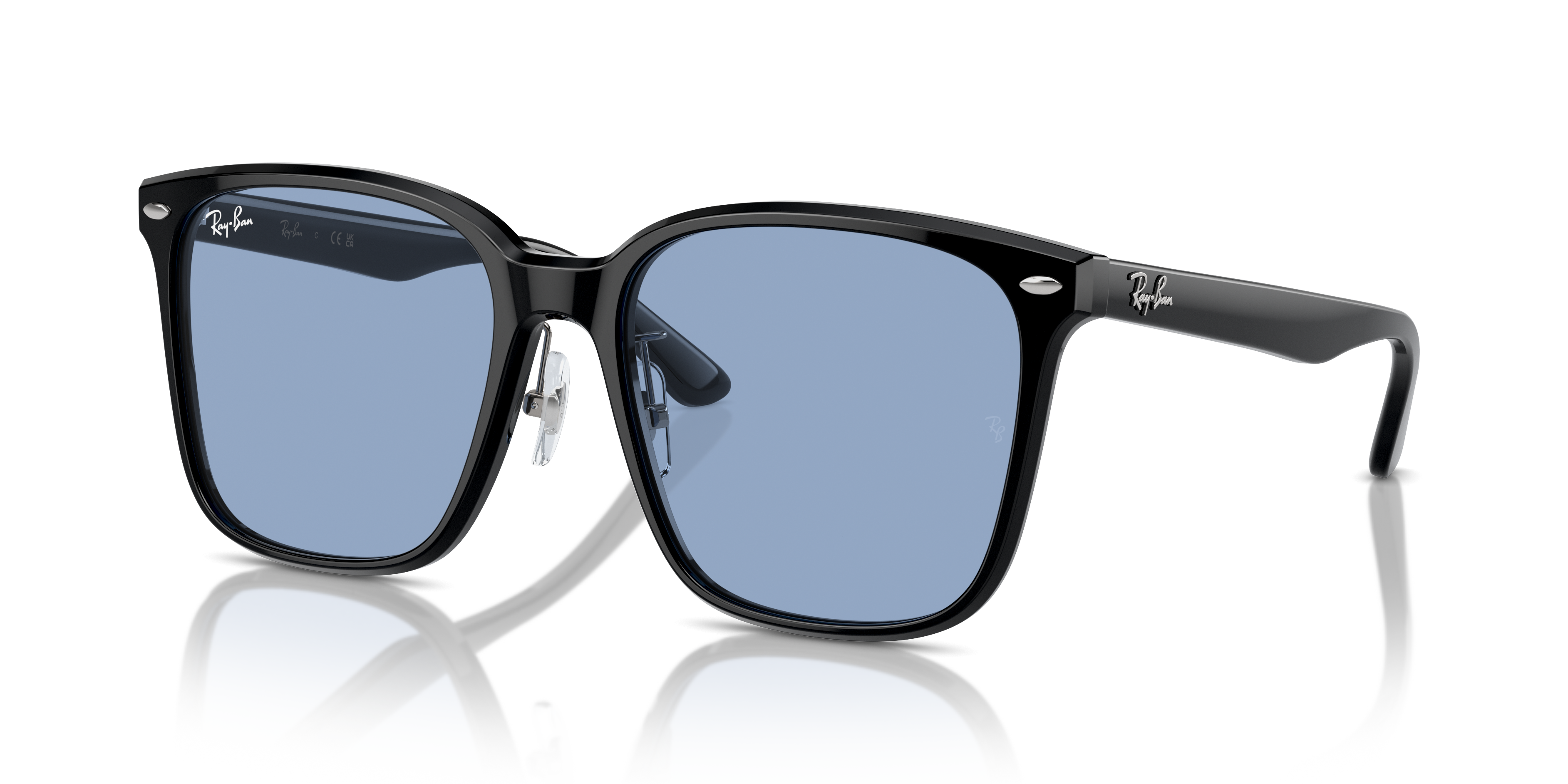 Ray-Ban RB2206D サングラス ブラック/ライトブルー RB2206D Sunglasses in Black and Light Blue - RB2206D | Ray-Ban® US