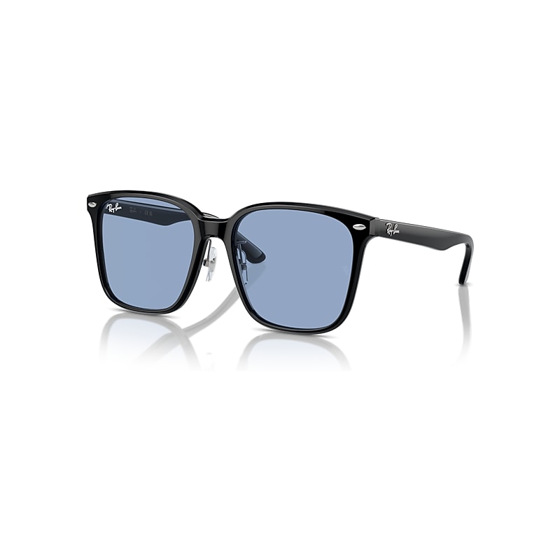 Ray-Ban RB2206D, Black Sunglasses Light Blue lenses, Mojo Glasses - Image 4