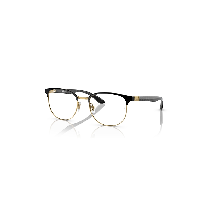 Ray-Ban Eyeglasses Men's Rb8422 Optics - Dark Carbon Frame Clear Lenses Polarized 54-19, RX8422