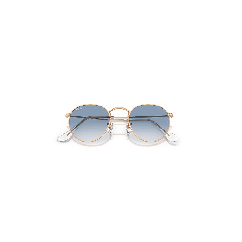 ROUND METAL Sunglasses in Rose Gold and Clear & Blue (53-21  display picture 1